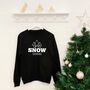 'Up To Snow Good' Unisex Ski And Snowboard Jumper, thumbnail 2 of 7
