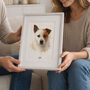 Personalised Pet Illustration Portrait Print, thumbnail 1 of 12