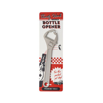 Loft Wrench Bottle Opener On Backing Card | Bar Accessory | Novelty Gift, 2 of 5