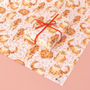 Ginger Cat Eco Recycled Wrapping Paper Pack, thumbnail 2 of 2