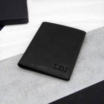 Personalised Men's Rfid Leather Card Holder Wallet, 2 of 7