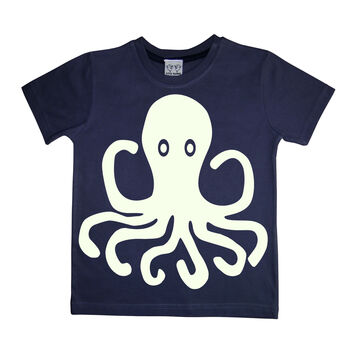 Octopus Glow In The Dark Interactive Tshirt, 2 of 4