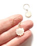 Seashell Earrings In Mother Of Pearl, thumbnail 2 of 5