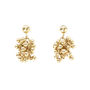 Fine 9ct Gold Cluster Earrings, thumbnail 1 of 3