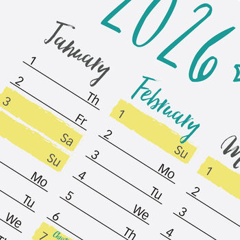 2026 Wall Planner A2, 3 of 5