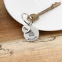 Personalised With Name 21st Birthday Gift Cake Motif Pewter Keyring, thumbnail 3 of 5