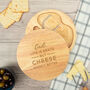 'Life Is Grate' Pun Cheese Board Personalised Gift Set, thumbnail 2 of 7
