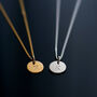 Personalised Initial Disc Necklace, Gift For Her, thumbnail 3 of 6