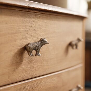 Vintage Brass Bear Drawer Knob, 3 of 7