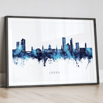 Leeds Cityscape Skyline Print, 7 of 12
