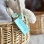 Baby Basket Or Blanket Personalised Leather Tag, thumbnail 5 of 12