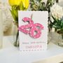 Any Age Birthday Card Personalised Wooden Number Gift, thumbnail 9 of 10