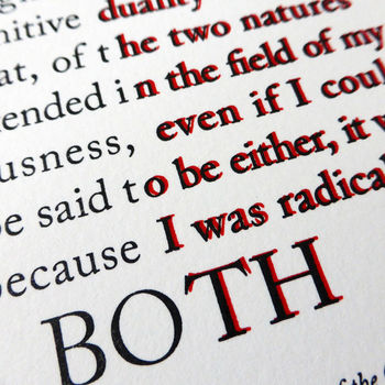 'Dr Jekyll And Mr Hyde' Typographic Letterpress Print, 3 of 3