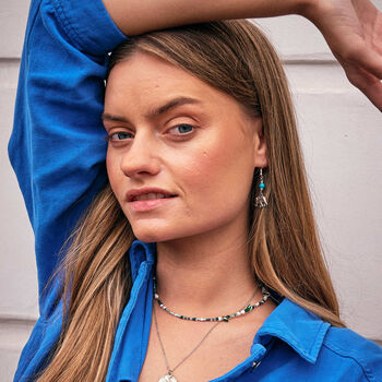 Mix Teal Beaded Necklace, 2 of 4