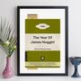 Personalised 40th Birthday Print 1984 Book Cover Gift, thumbnail 11 of 12