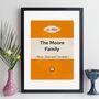 Family Print Personalised Book Cover Gift, thumbnail 3 of 12