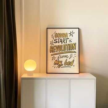 Oasis Music Print, Revolution From My Bed, 7 of 12
