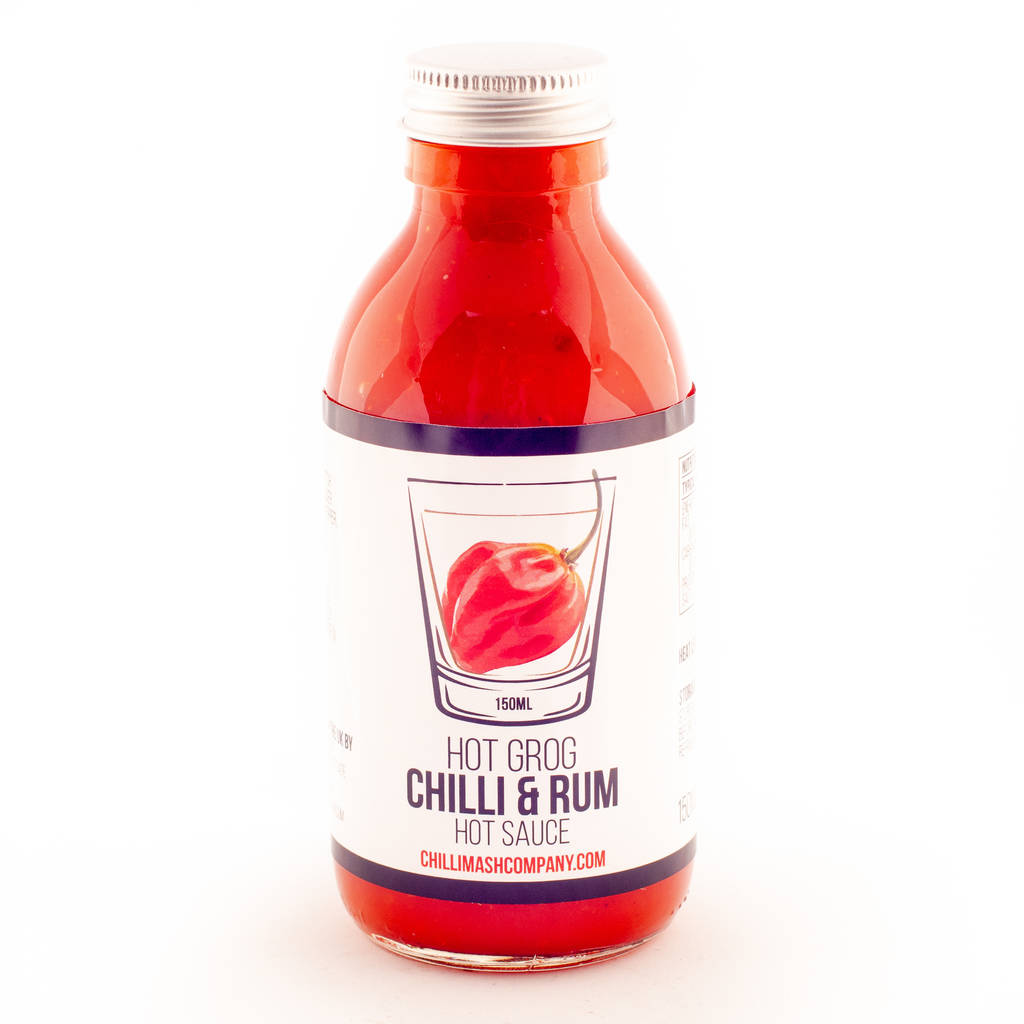 Hot Grog Rum And Chilli Hot Sauce 150ml