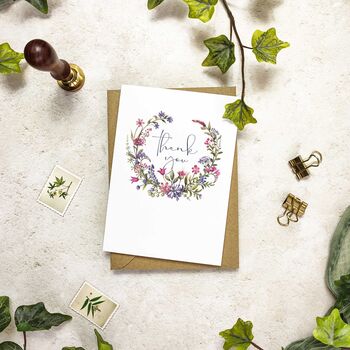 Ditsy Floral Thank You Cards, 2 of 3