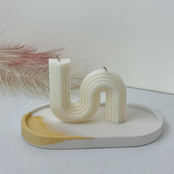 Decorative Wavy Double Wick Soy Candle Gifts, 8 of 11