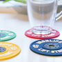 Funny Gift For Him Gym Weight Plate Coasters X Four, thumbnail 5 of 5