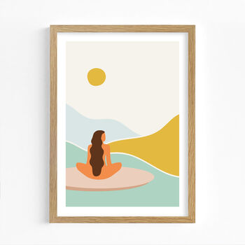 Beach Surfer Art Print, 3 of 6