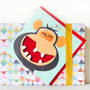 Laser Cut Monkey Birthday Card, thumbnail 5 of 5
