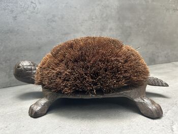 Cast Iron Tortoise Boot Scraper – Shoe Brush, 10 of 12