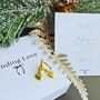 Gold Heart Earrings Gift For Sister This Christmas, thumbnail 1 of 9