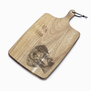 Personalised Great Dane Engraved Acacia Serving Board, 8 of 8