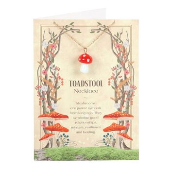 Toadstool Charm Necklace Card, 2 of 4