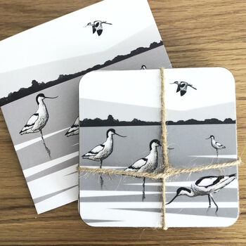 Avocet Mini Chopping Board With Coaster Set And Card, 6 of 7