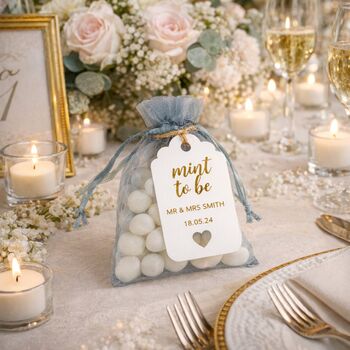 Gold Foiled Mint To Be Wedding Favour Tags, 6 of 6