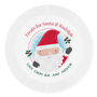 Personalised Santa Christmas Eve Mince Pie Plastic Plat, thumbnail 3 of 3