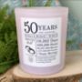 Personalised 50th Anniversary Years And Counting Candle, thumbnail 4 of 11