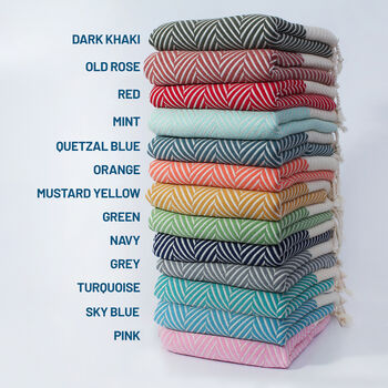 Herringbone Handloomed Soft Throw, Personalised Gift, 8 of 12