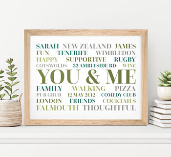 Personalised 'Use Your Own Words' Art Print, 6 of 12