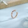 Minimalist Twist Sterling Silver Ear Cuff, thumbnail 6 of 10