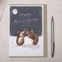 Cute Traditional Mice In Love Anniversary Card, thumbnail 1 of 2