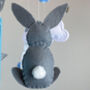 Blue Bunnies Baby Mobile, thumbnail 5 of 6