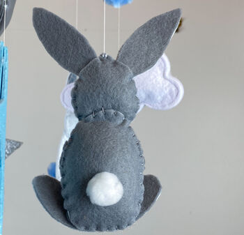 Blue Bunnies Baby Mobile, 5 of 6