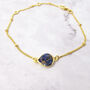 18ct Gold Plated Adjustable Sapphire Bracelet, thumbnail 1 of 4