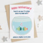 Funny Fishbowl Anniversary Card, thumbnail 2 of 3