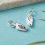 New Baby Personalised Solid Silver Charm, thumbnail 1 of 11