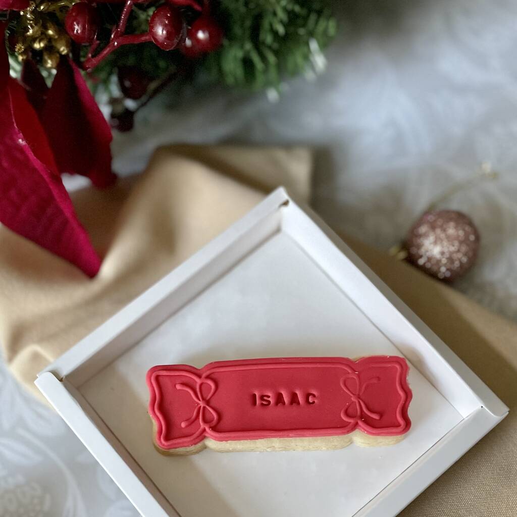 Personalised Letterbox Christmas Vanilla Cookie, 1 of 12