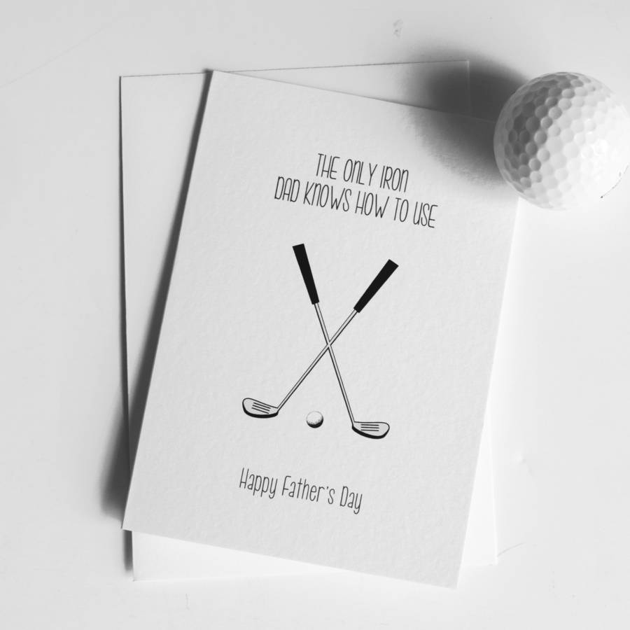 Funny Golf Fathers Day Card By Of Life And Lemons 8322