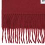 Classic Cashmere Scarf Red, thumbnail 3 of 3