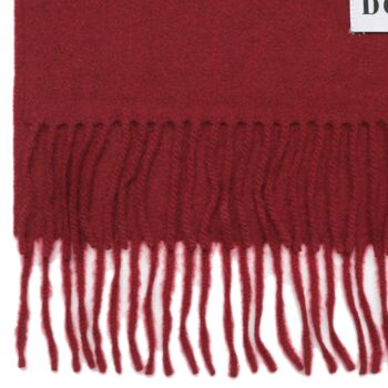Classic Cashmere Scarf Red, 3 of 3