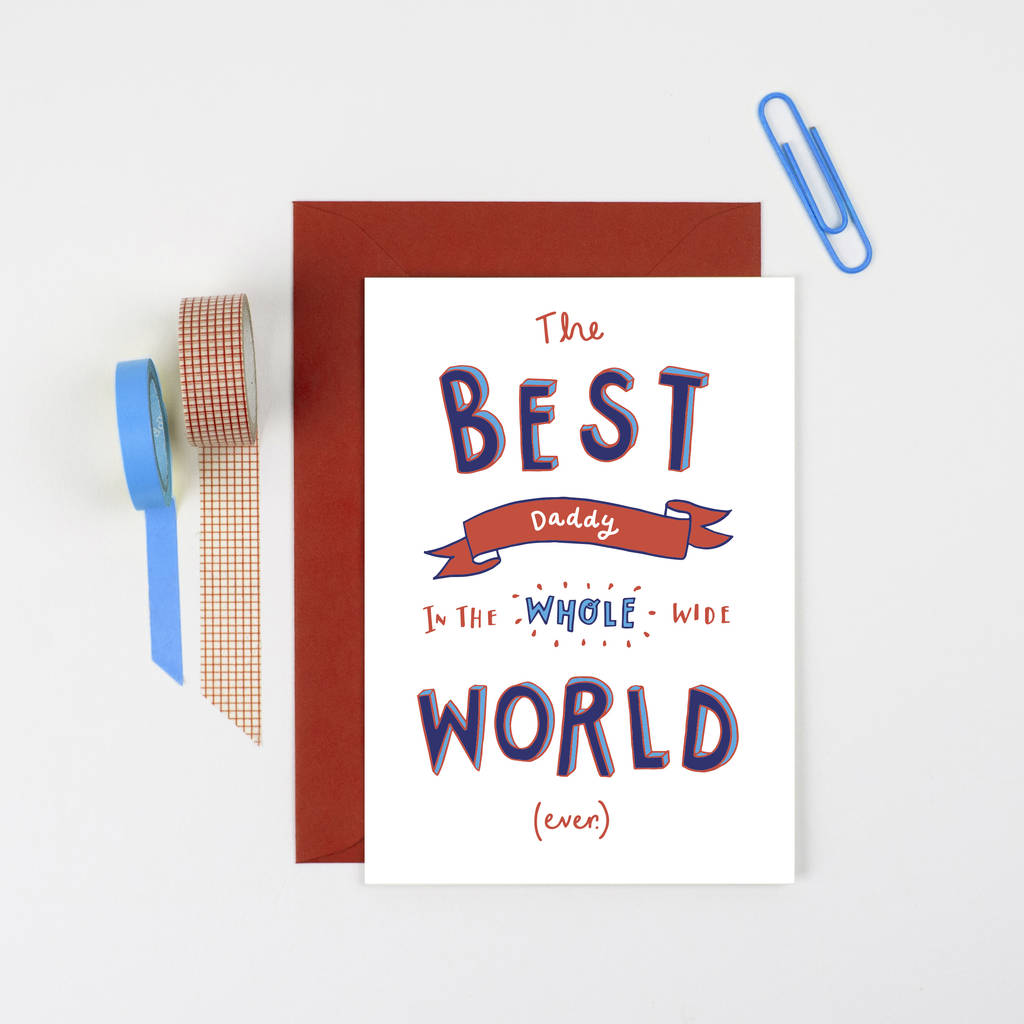 Best Daddy Fathers Day Card By Jen Roffe