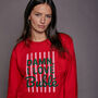 Personalised 'Damn I Love…' Slogan Christmas Sweatshirt, thumbnail 4 of 11